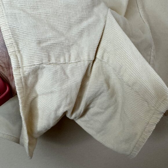 MADEWELL Free & Free Corduroy Elastic Waist Pull On Shorts With Pockets Cream XL - Picture 5 of 11